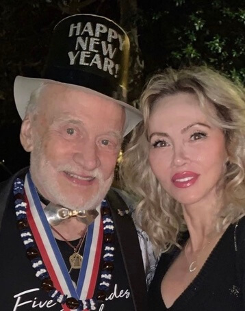 Buzz Aldrin with his current wife.